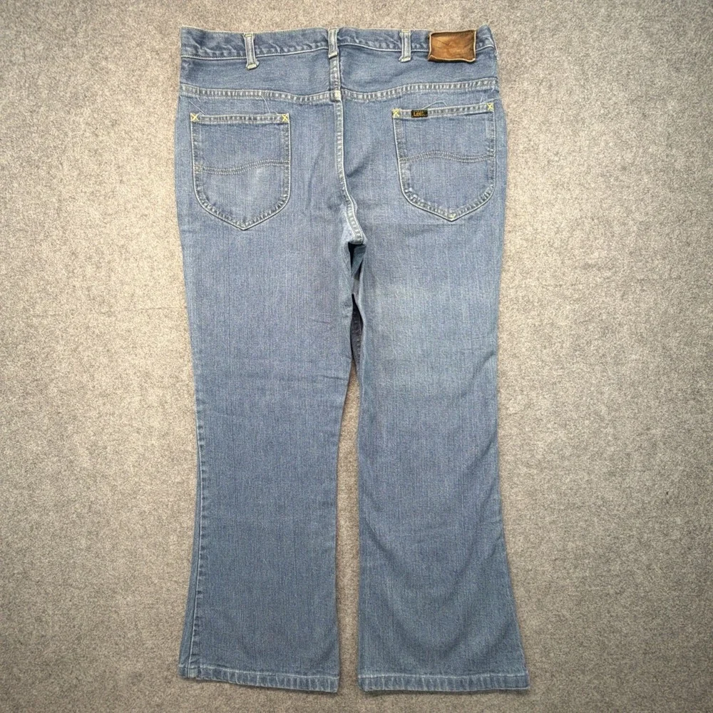 Vintage 70s Lee Bell Bottoms Flared Denim Mens Size 37x28 Talon 42